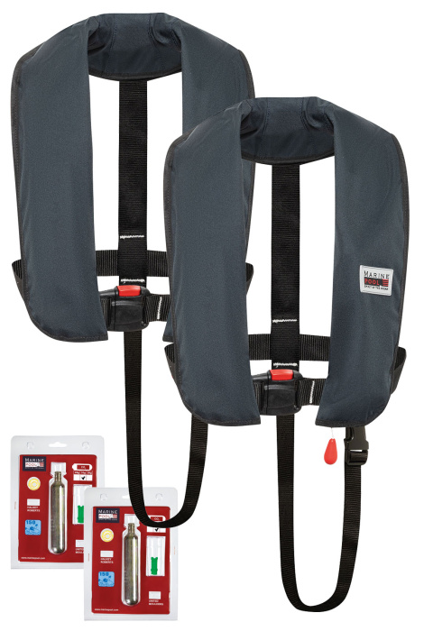 150N Classic ISO Lifejacket HR WB 2er Set incl. recharge kit