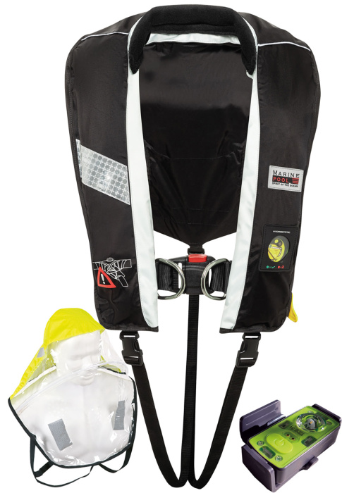 300N Pro 3D ISO Lifejacket MA1 + Sprayhood & light