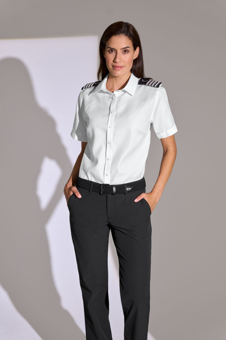 MP Pilot Blouse Noniron Women Short Sleeve w/o Pocket