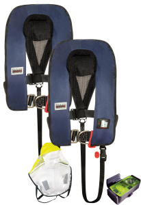 300N Premium ISO Lifejkt LB UML w. Sprayh. & light SET of 2