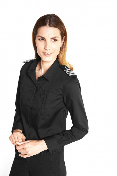Captain Noniron Shirt Women Long Sleeve